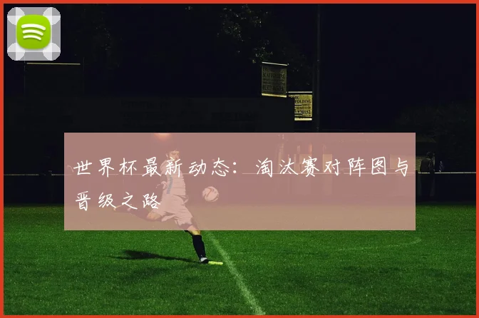 世界杯最新动态：淘汰赛对阵图与晋级之路