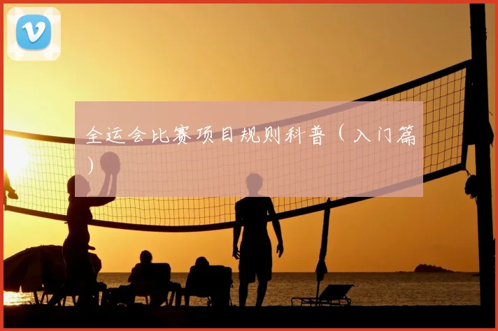 全运会比赛项目规则科普（入门篇）